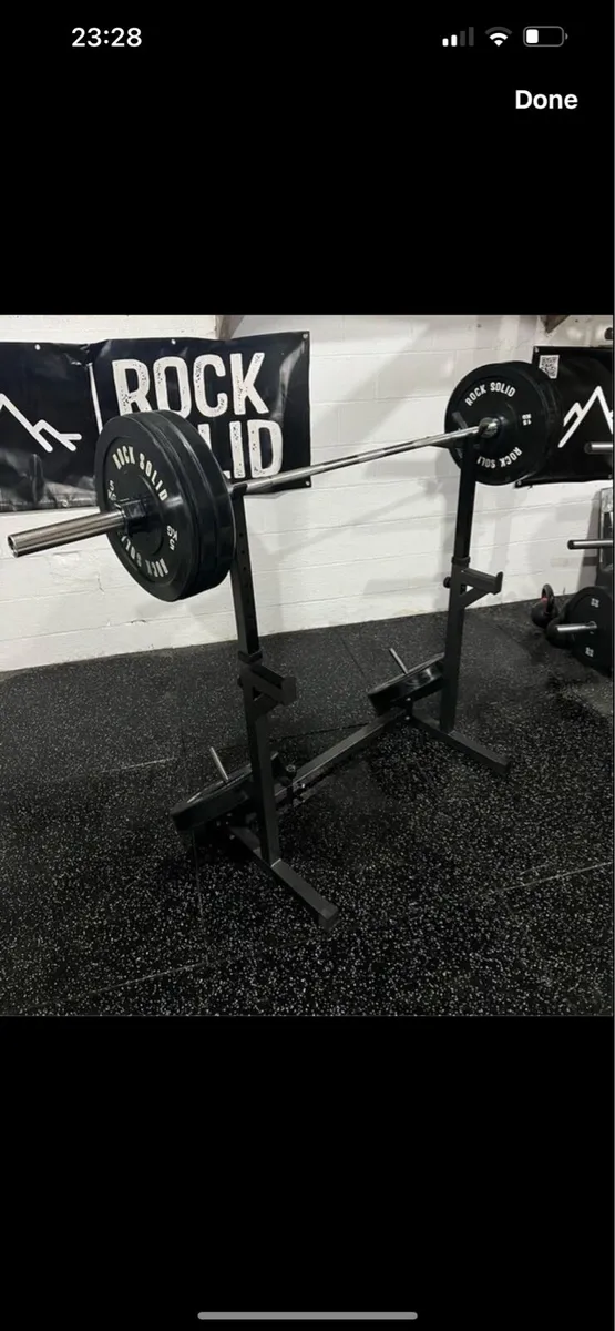 Home Gym Bundle (squat rack, barbell, weights) - Image 4