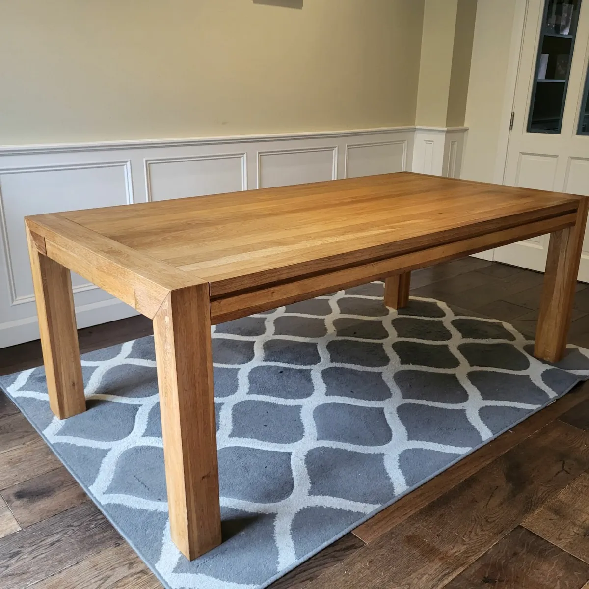 Solid Oak Dining Table - Image 1
