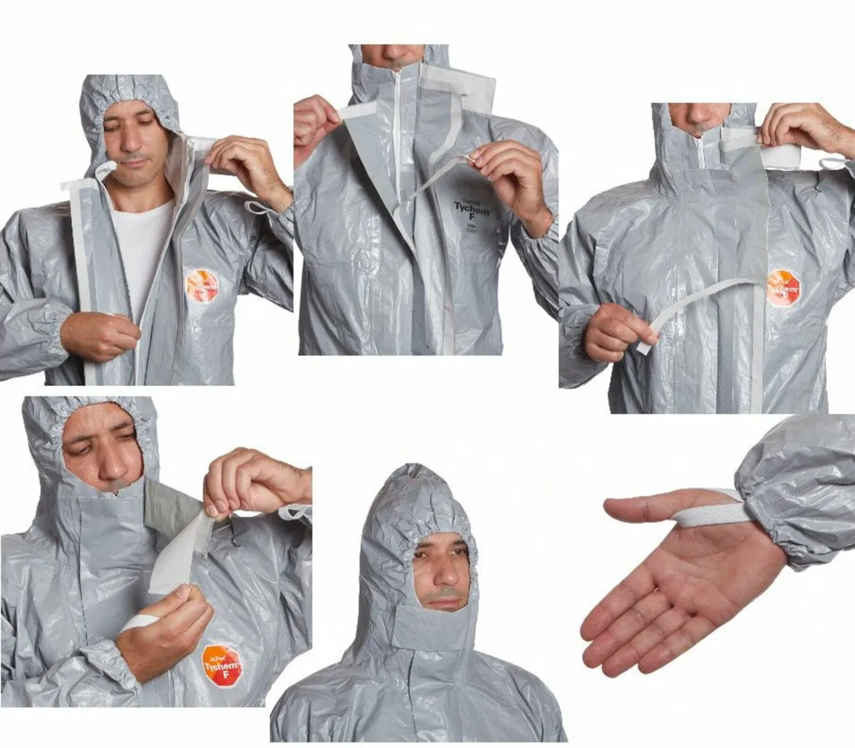 Hazmat Hooded Protective Coverall L/XL/XXL RRP €40 - Image 3