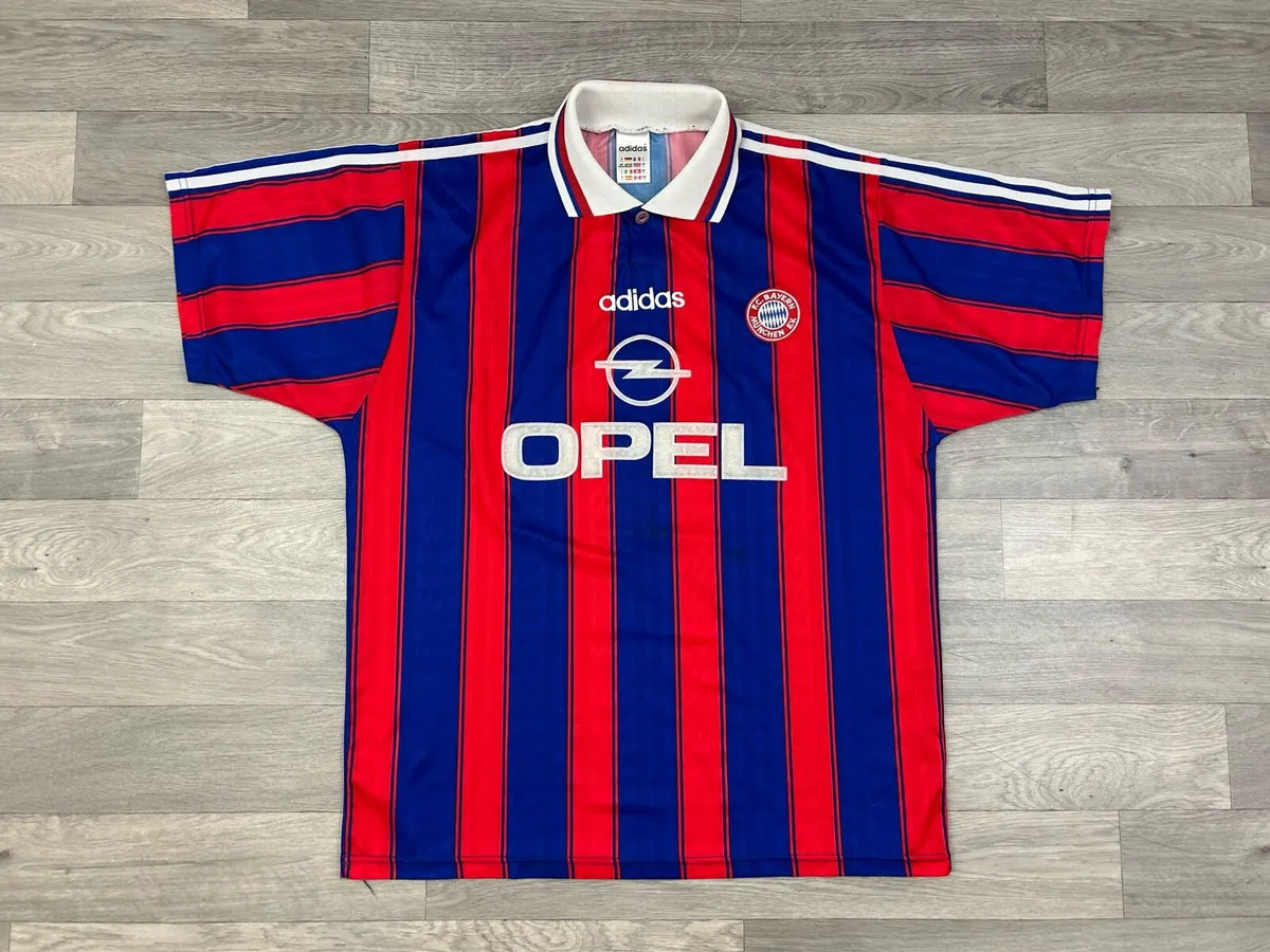 Vintage 1995 Bayern Munich Klinsmann Jersey Shirt - Image 3