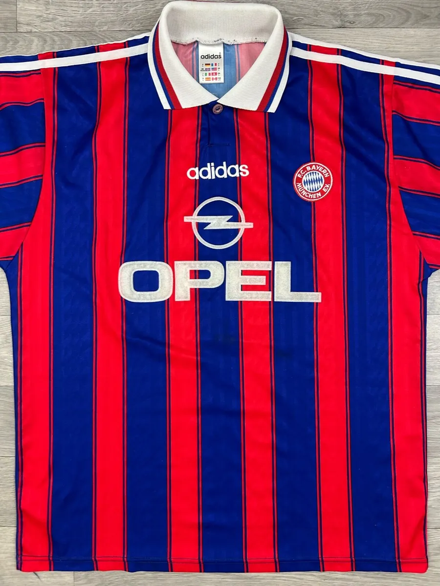 Vintage 1995 Bayern Munich Klinsmann Jersey Shirt - Image 4