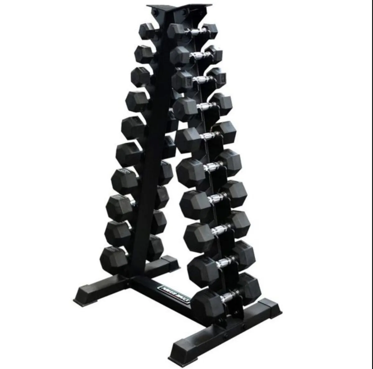 Hex Dumbbells 1kg - 10kg + storage rack (new)