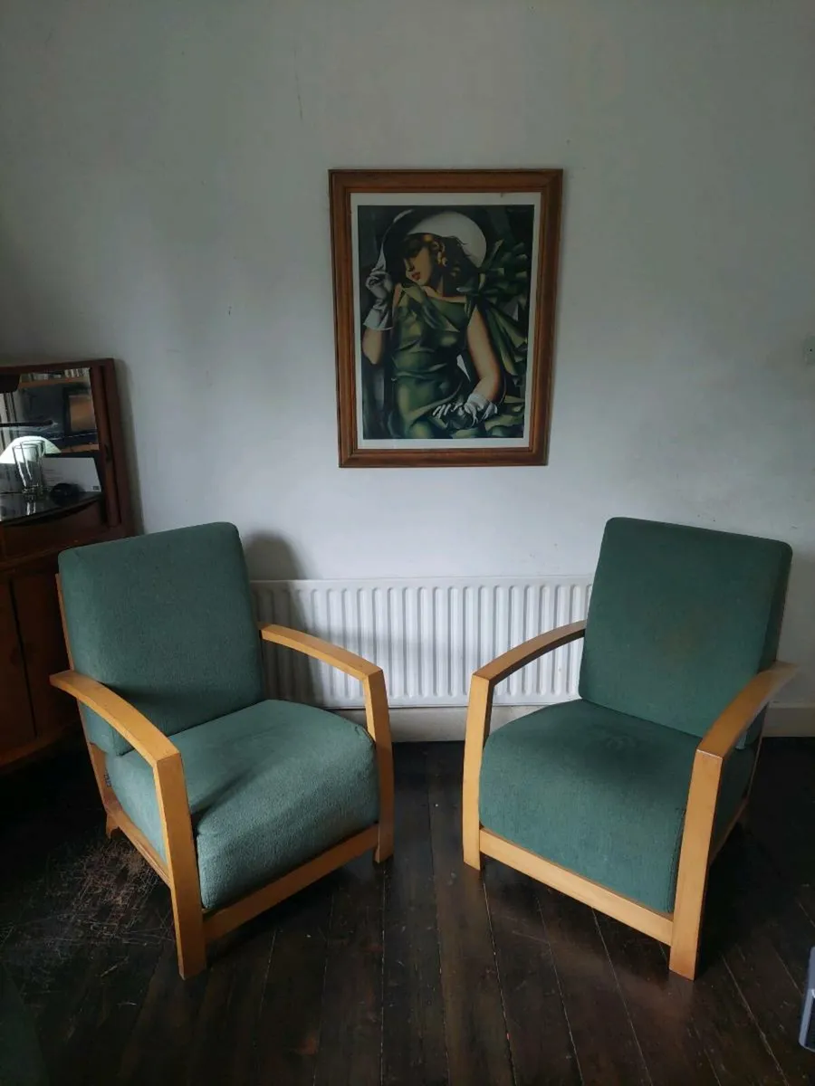 Armchairs 1940s style.