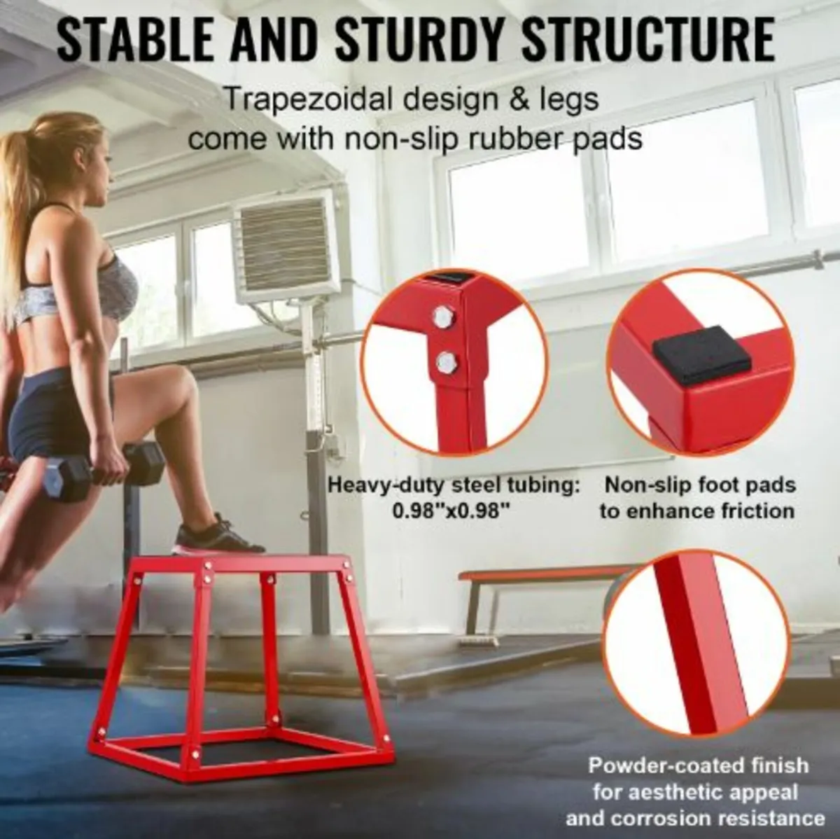 Plyometric Jump Boxes, 12/18/24/30 Inch Plyo Box, - Image 4