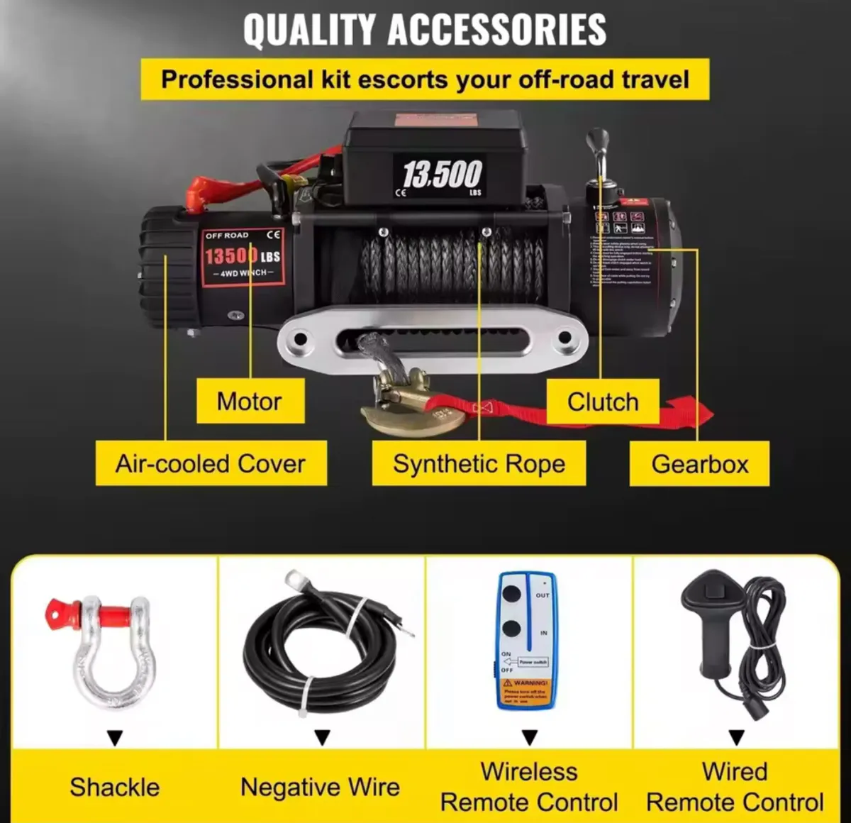 New Electric Winch 12v 6tone heavy duty - Image 1