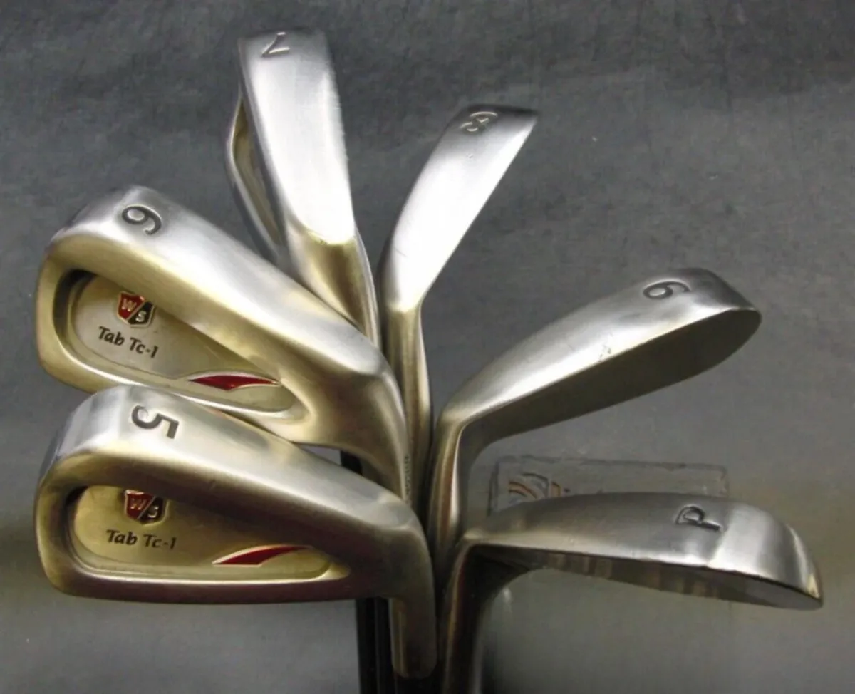 Set of 6 x Wilson Staff Irons Stiff Graphite Shaft - Image 3