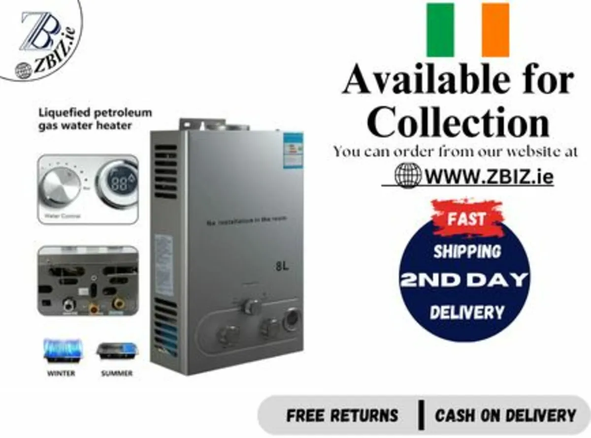 Gas Instantaneous Water Heater 8L Caravan - Image 1