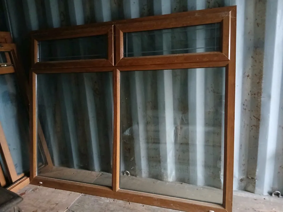 New double glazed wood look PVC  Window - Image 1