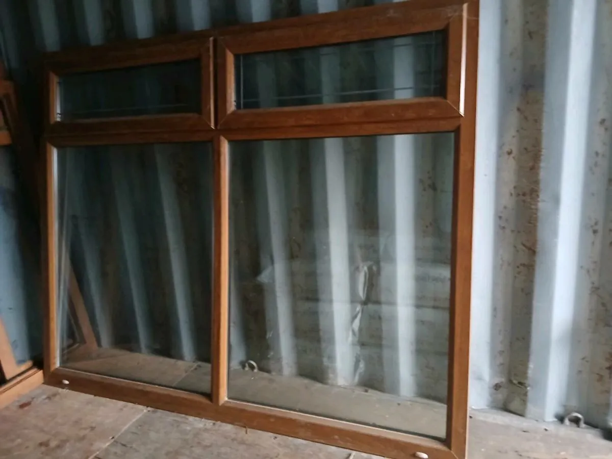 New double glazed wood look PVC  Window - Image 4