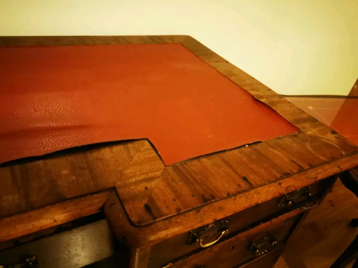 Antique Solicitor's Desk and Nesting Tables - Image 3