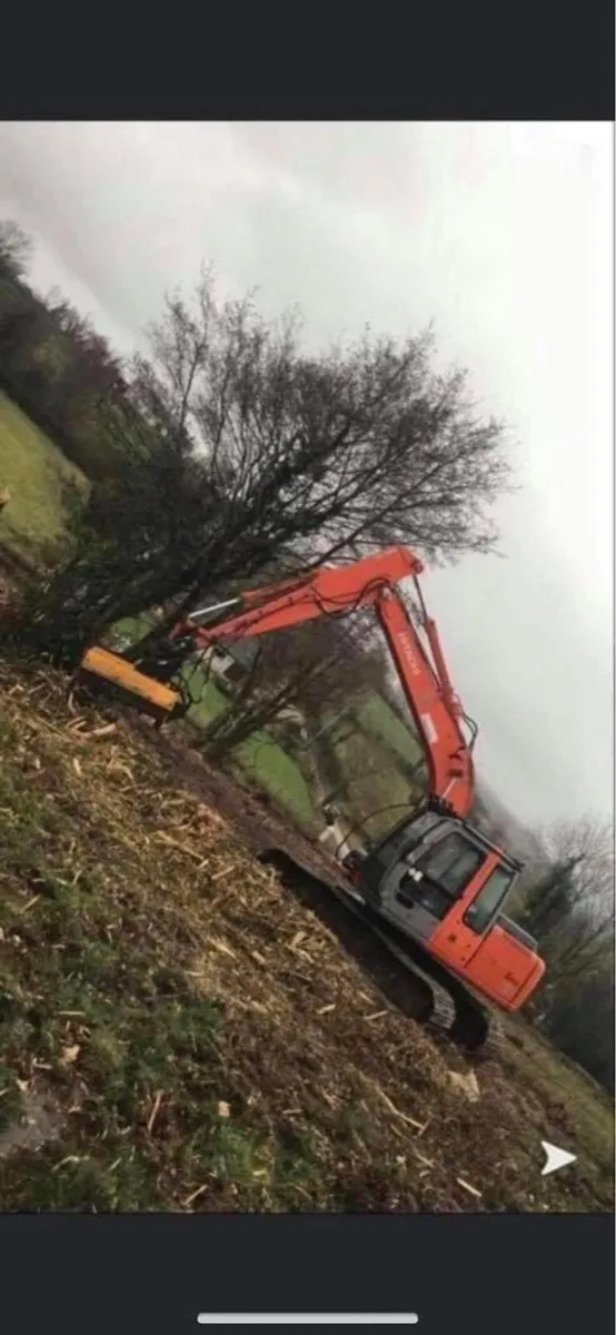 Mulcher and tree shears for hire - Image 1