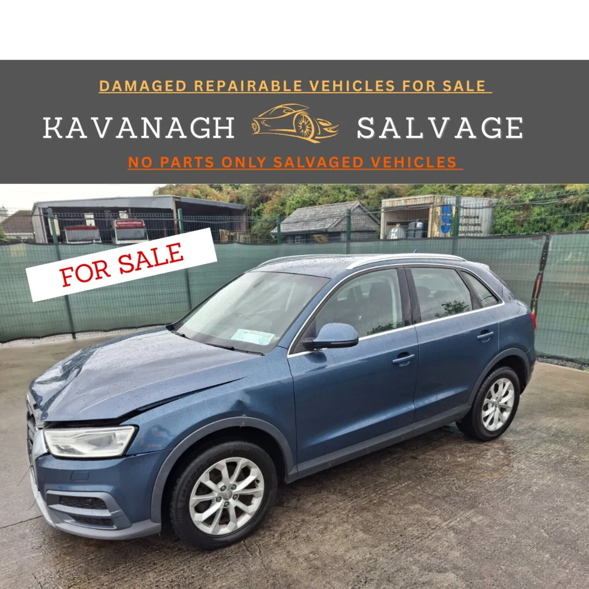172 Audi Q3  2.0 Tdi  Automatic Light Damage - Image 1