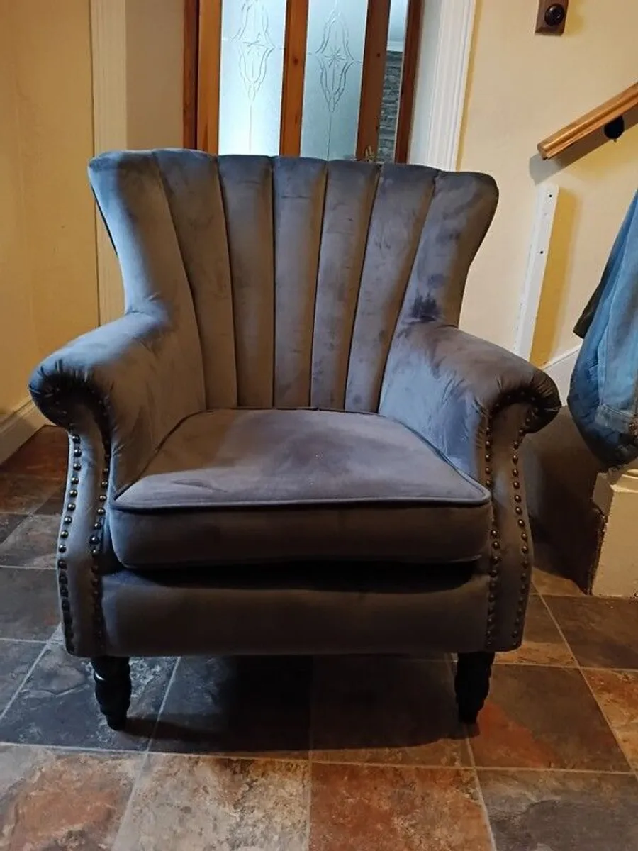 Grey Armchair - Image 1
