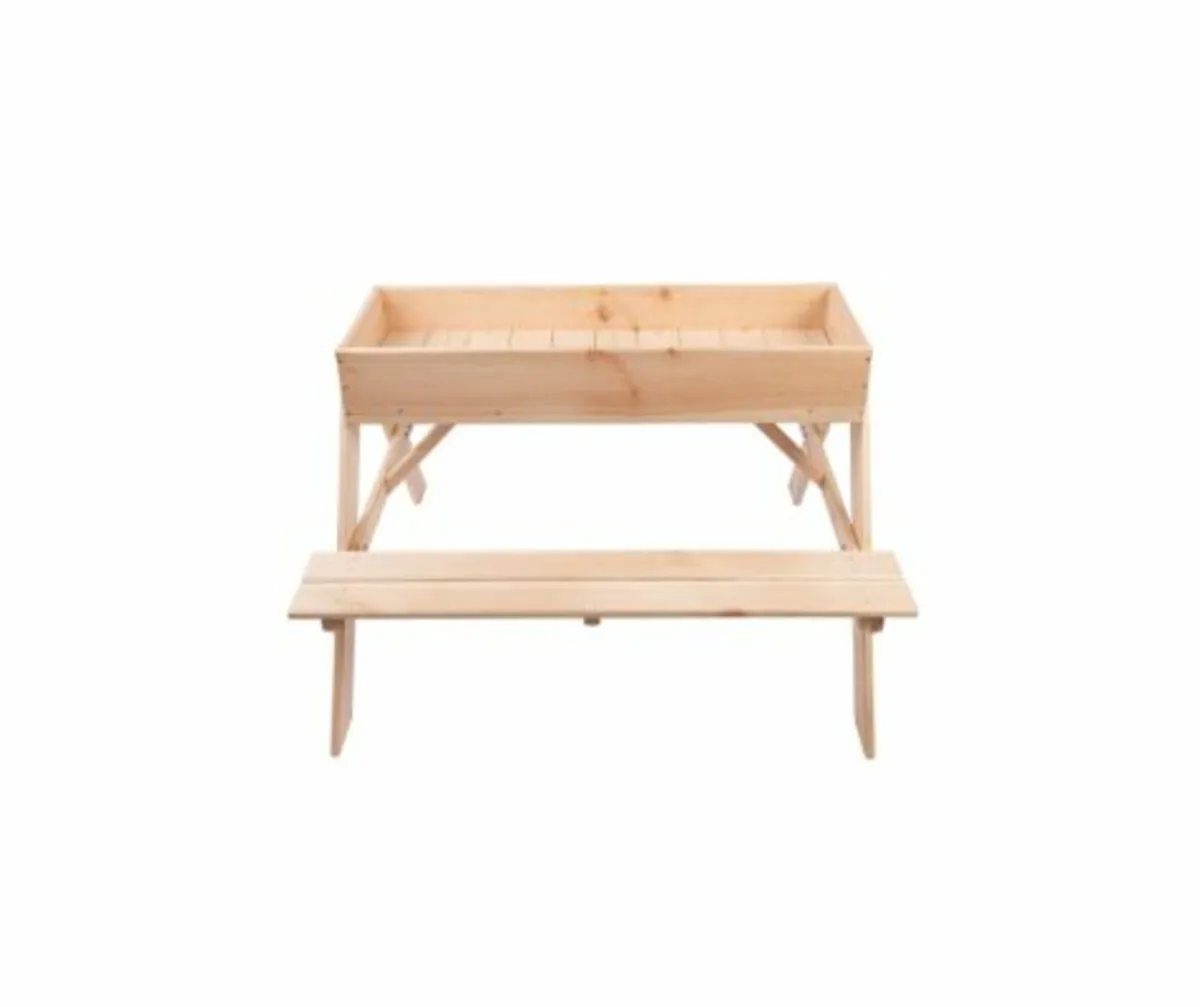 2-1 picnic table and sandpit - Image 1