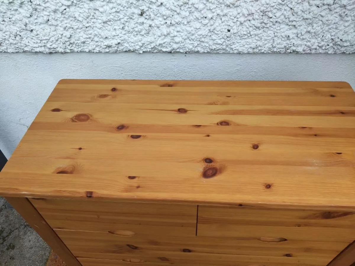 Pine Chest of Drawers - Image 4