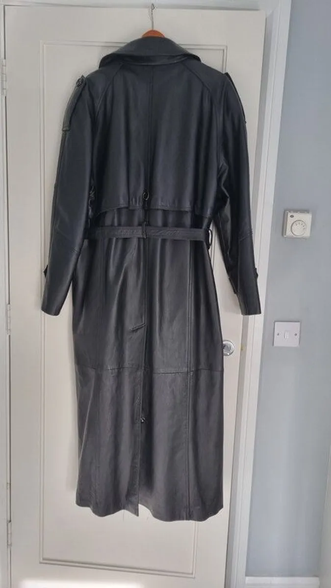 Men full lenght leather coat - Image 3