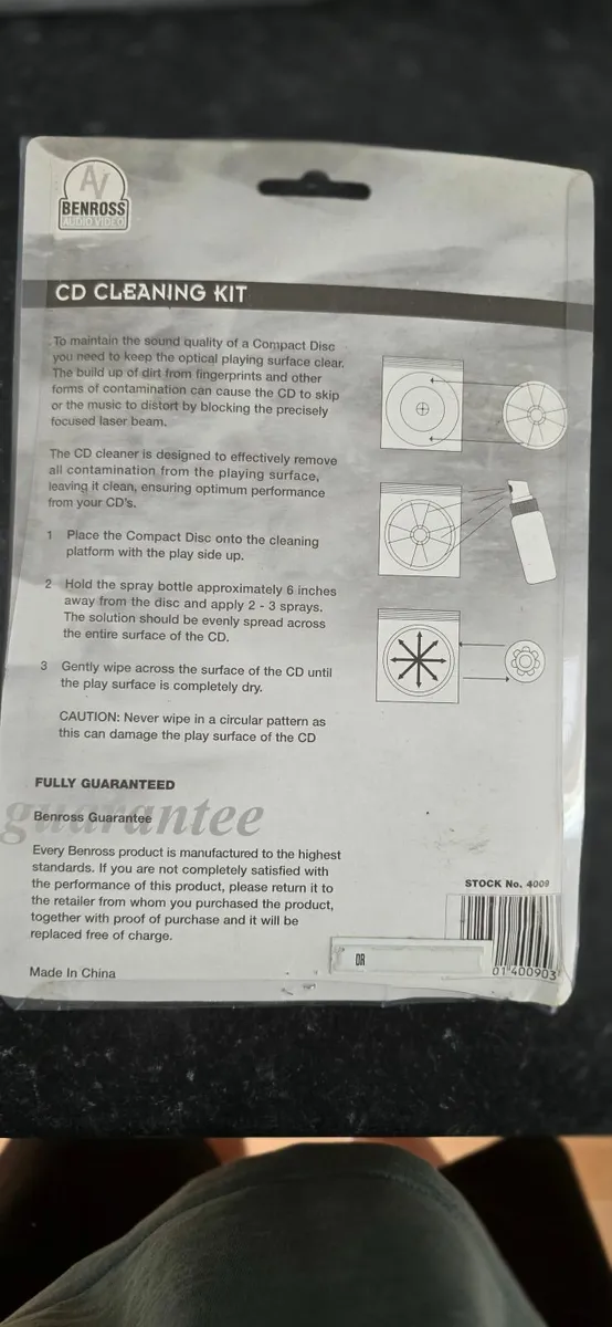CD / DVD  DISC CLEANING KIT ORIGINALLY PACKED  '90 - Image 4