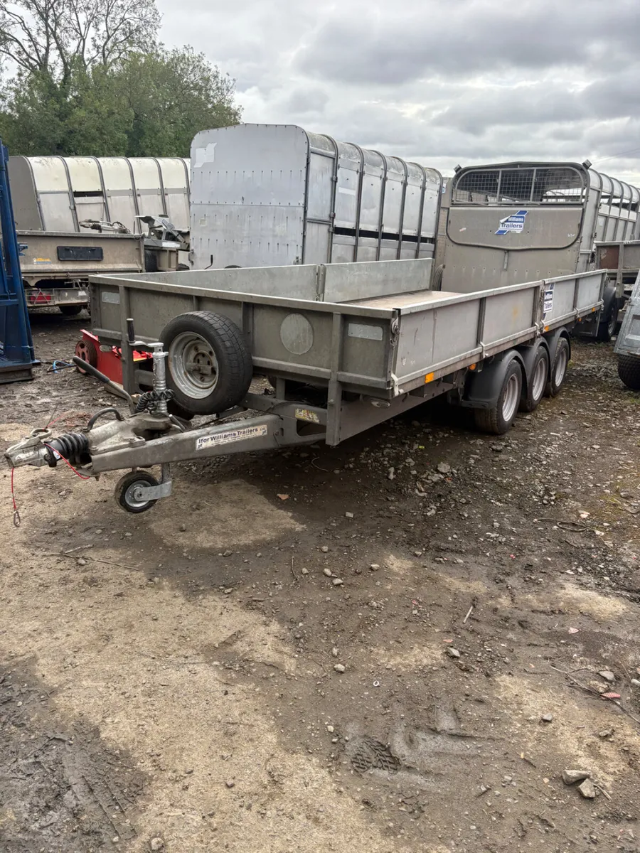 Ifor Williams 16ft dropside trailer - Image 1