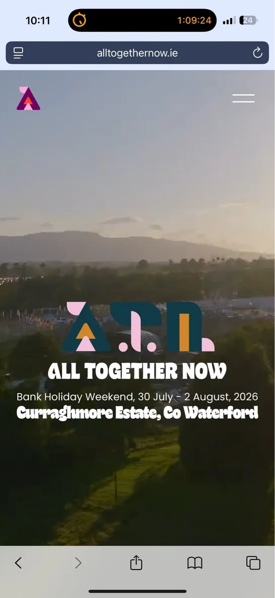 Campervan ticket required for all together now