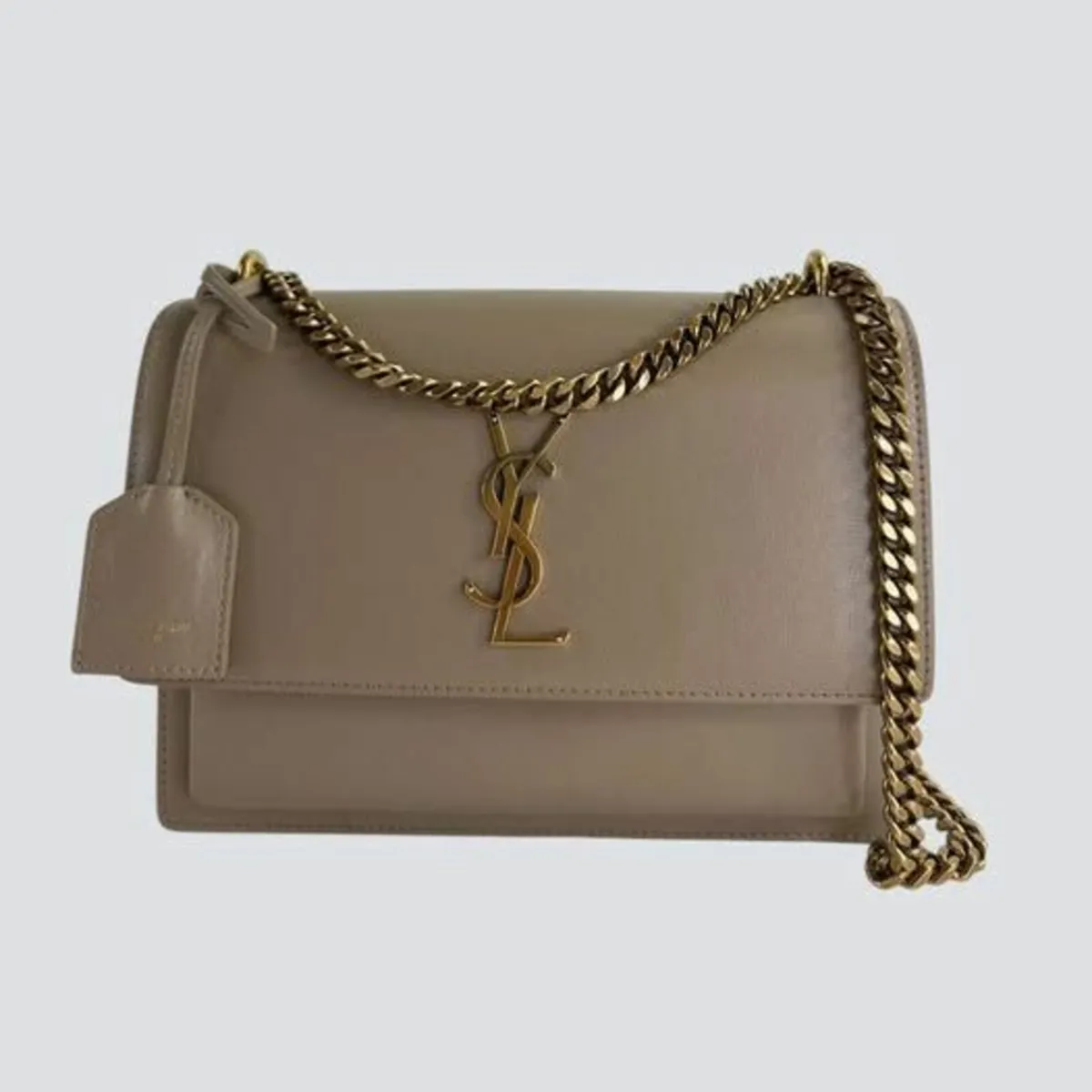 Saint Laurent Beige Sunset Medium Crossbody Bag - Image 1