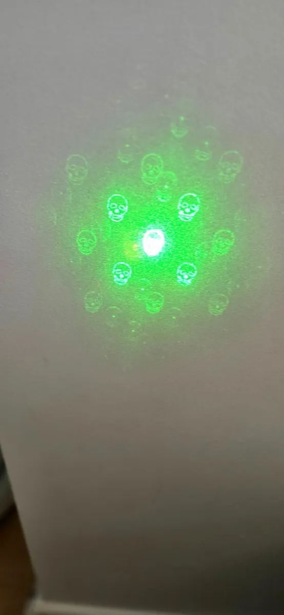 2 x  GREEN  LASER EFFECT SPOOK EKHO LIGHT - Image 2