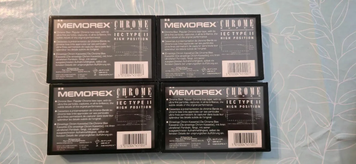 NEW MEMOREX CRS-X 60 SUPER CHROME TAPE CASETTE - Image 2