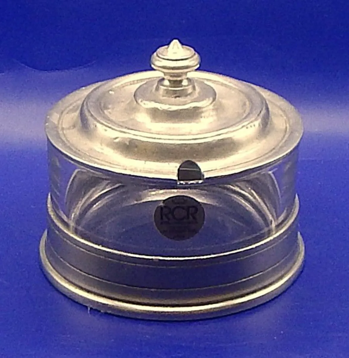 Italian Pewter & Crystal Jam Pot & Sugar Sifters - Image 3