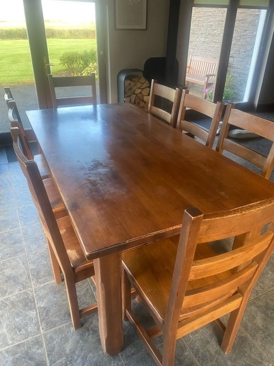 Table/Chairs & Mirror/Cabinet - Image 1