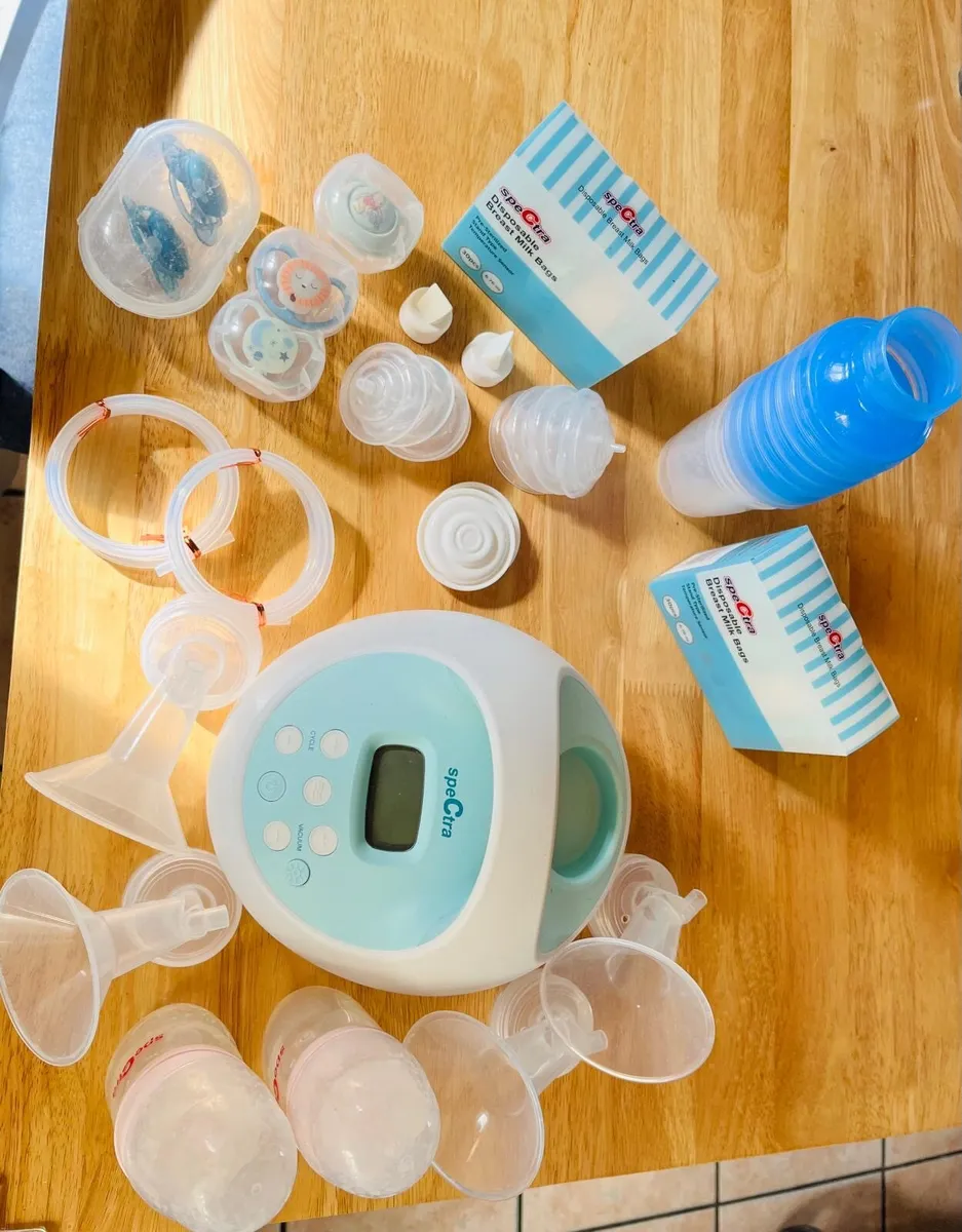 Spectra S1 Breast Pump + Milk Bags + Cups