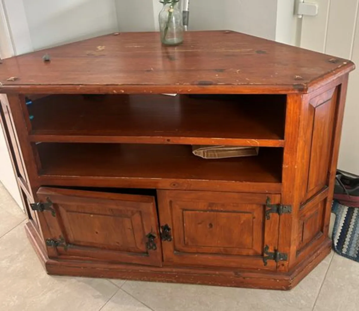 Used Wooden Corner Unit