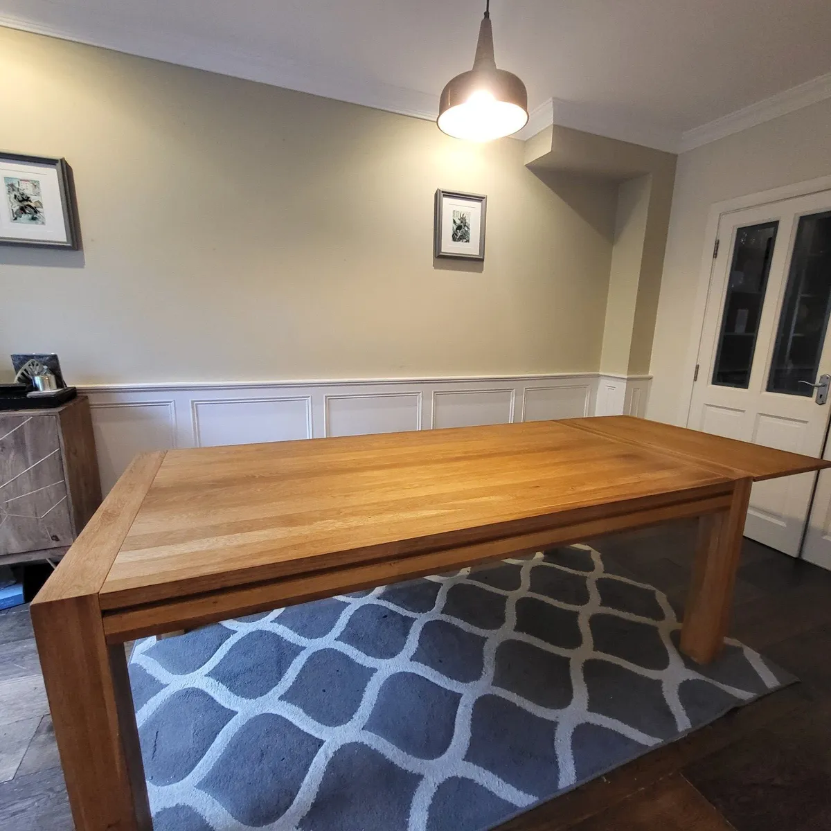 Solid Oak Dining Table - Image 4