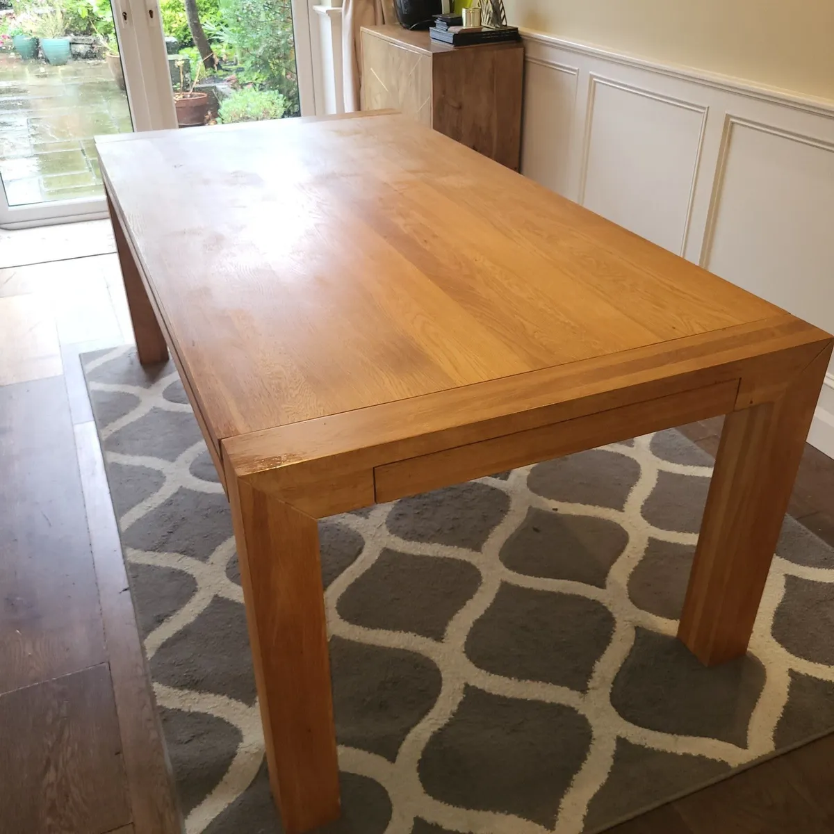 Solid Oak Dining Table - Image 3