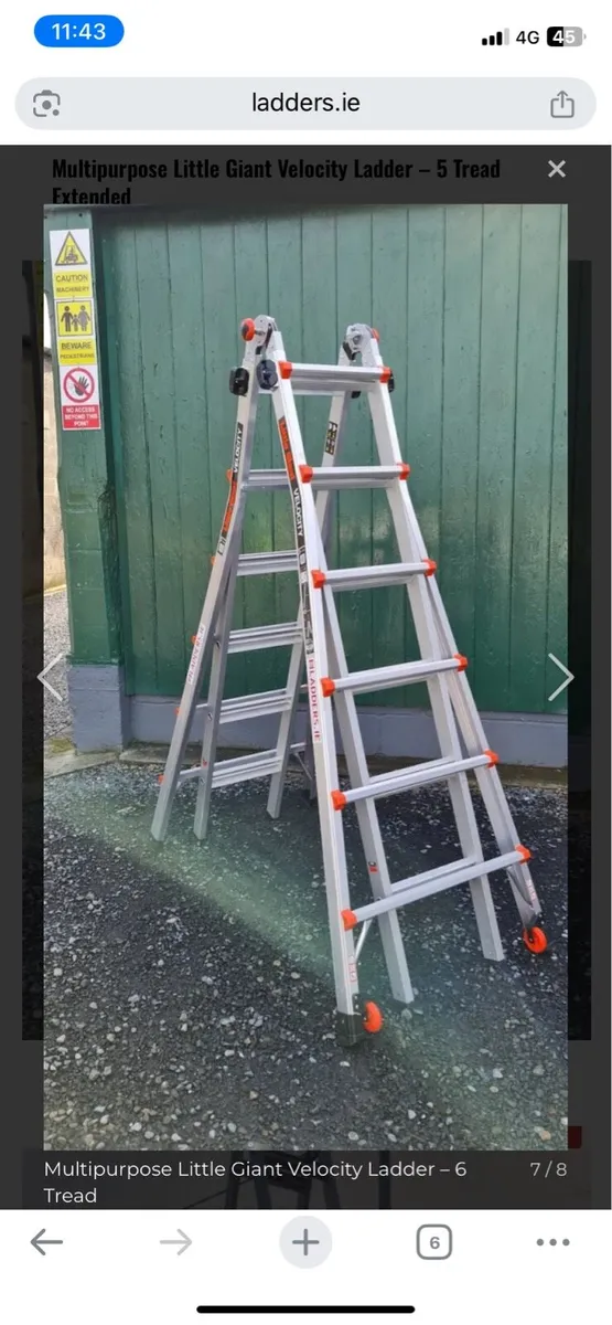 Little Giant 6 tier extendable A frame