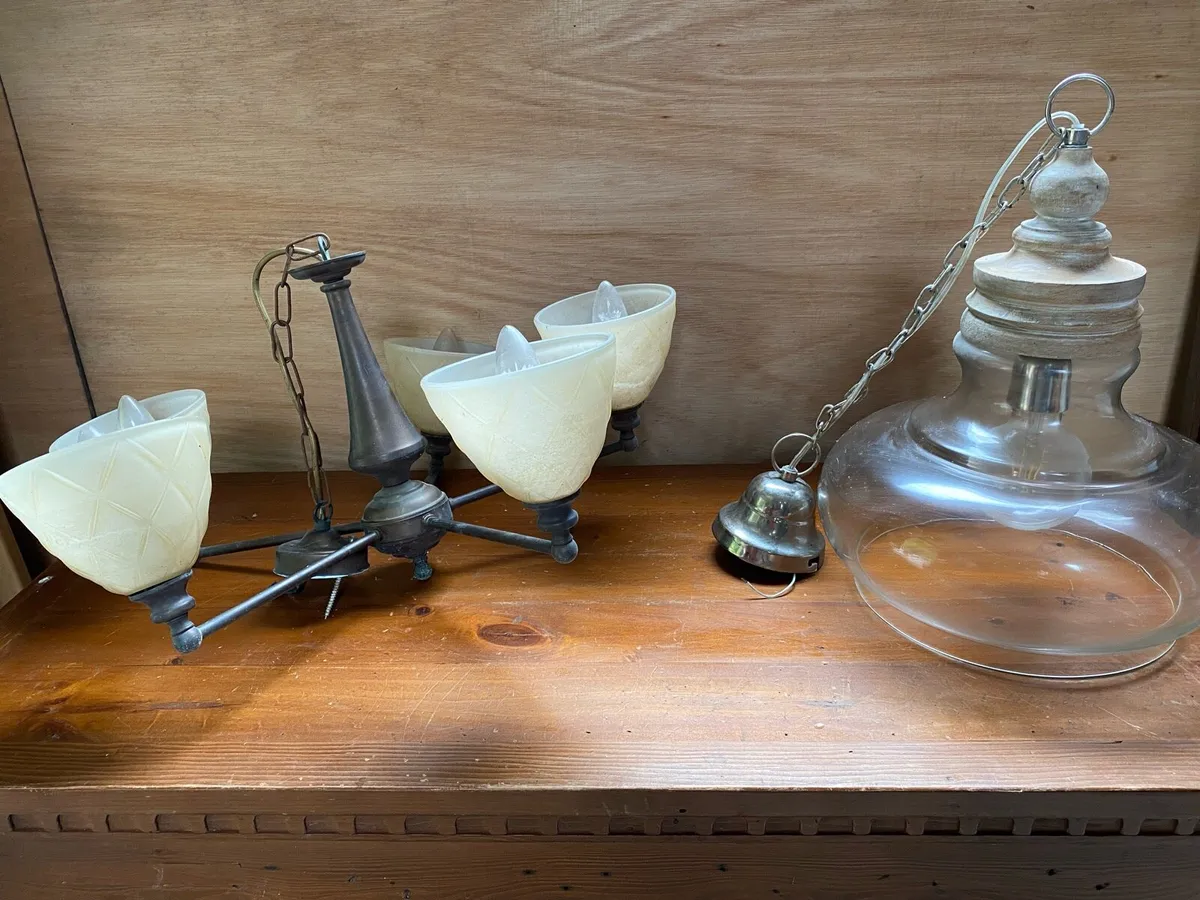 Antique Brass Lights - Image 2
