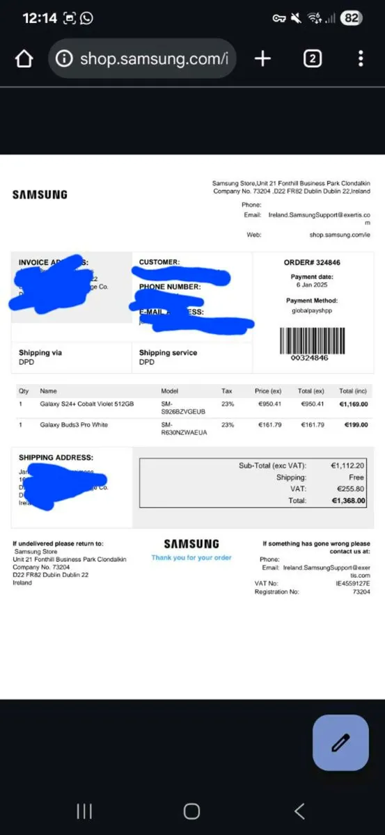 Samsung S24 plus 512GB Cobalt Violet - Image 4