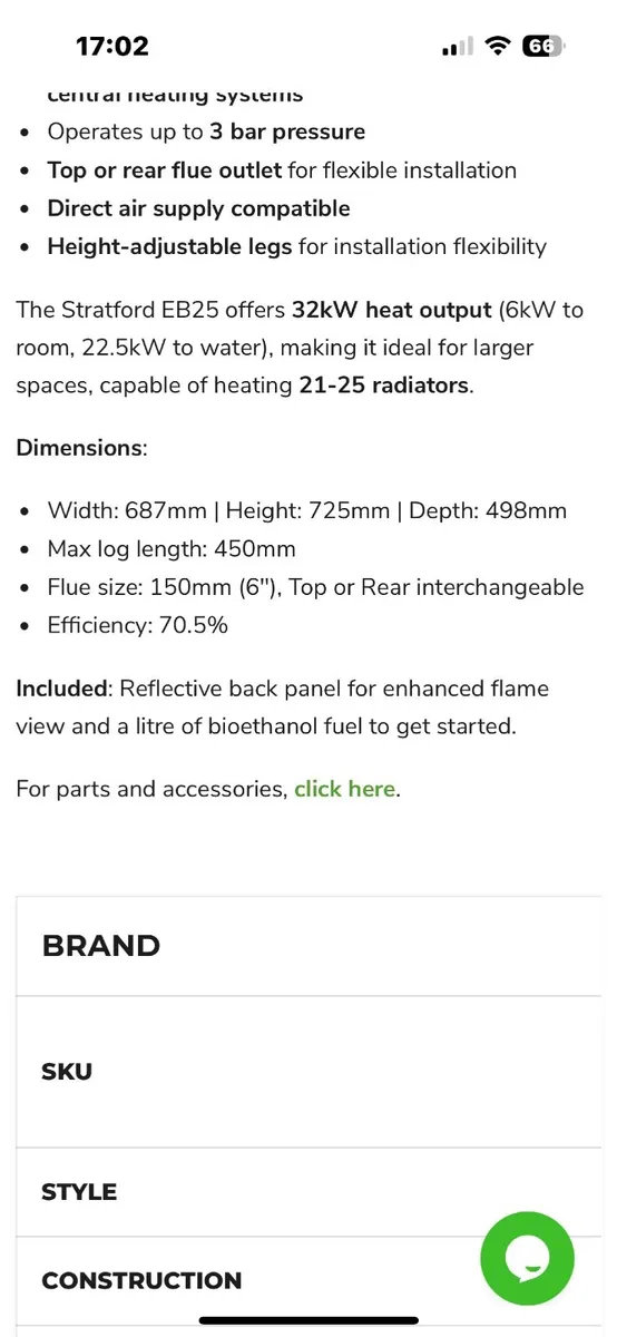 Stafford 24kw boiler stove - Image 3