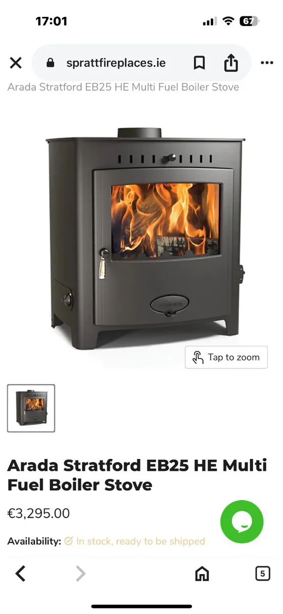 Stafford 24kw boiler stove - Image 4