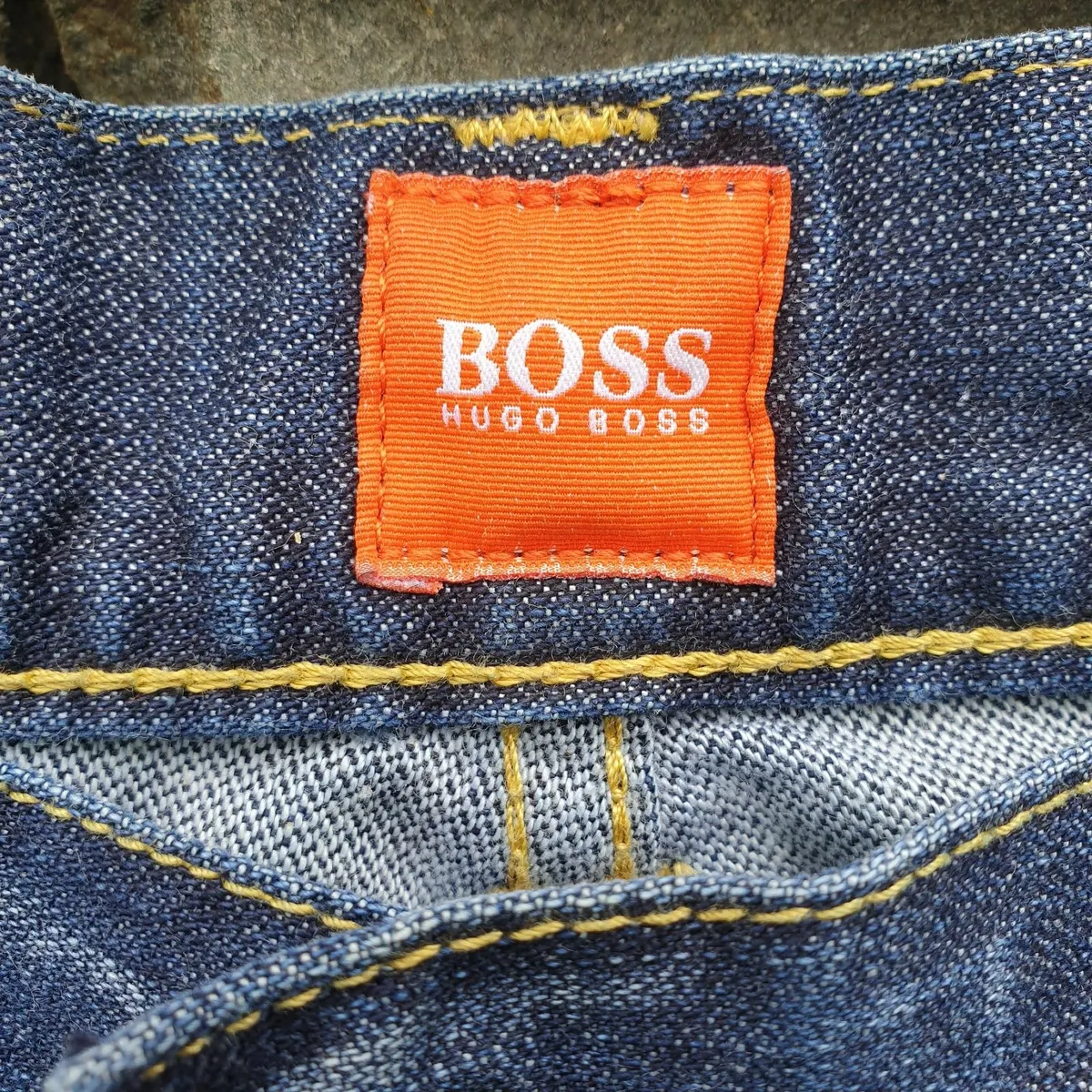 vintage Hugo boss orange selvedge chino jeans - Image 3