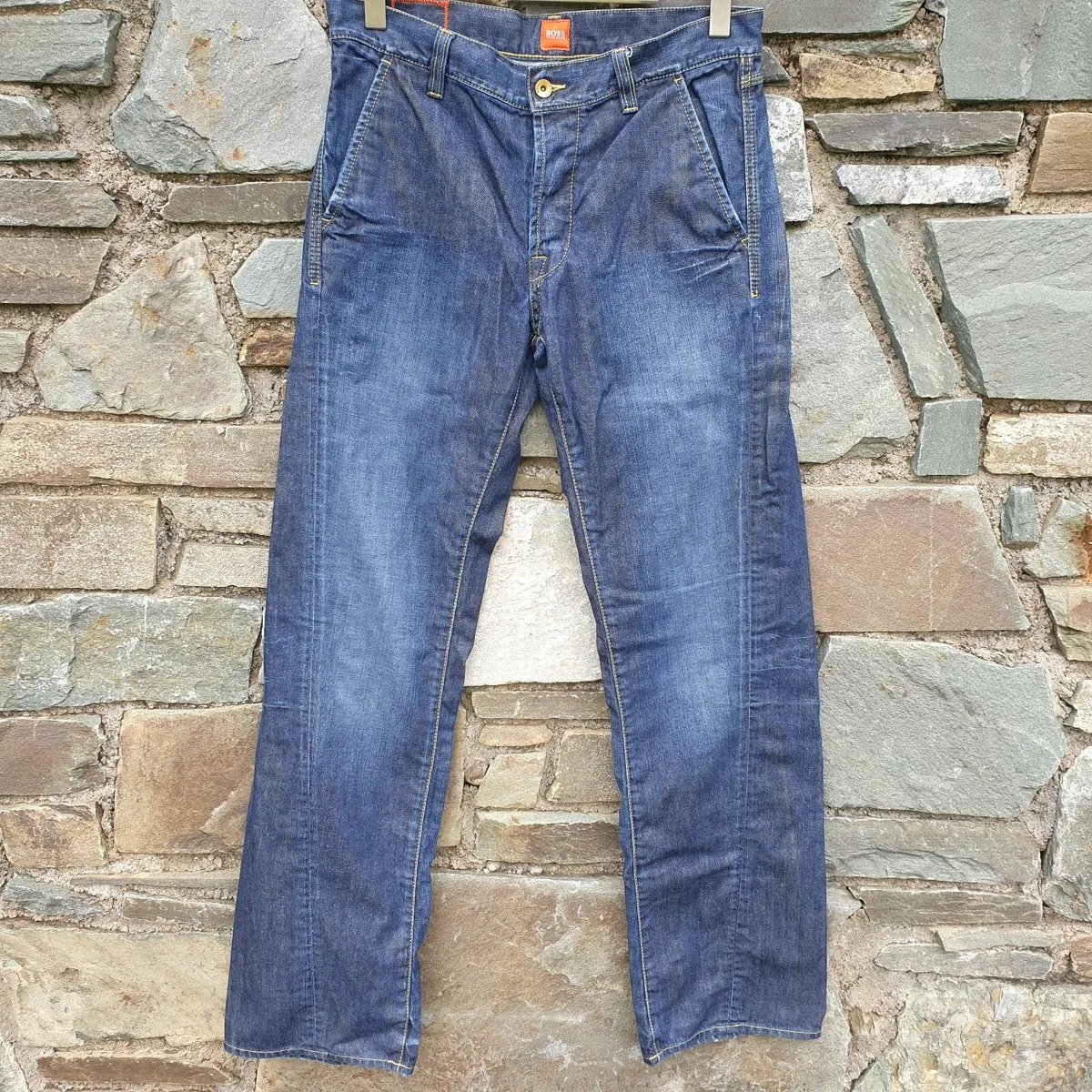 vintage Hugo boss orange selvedge chino jeans - Image 1