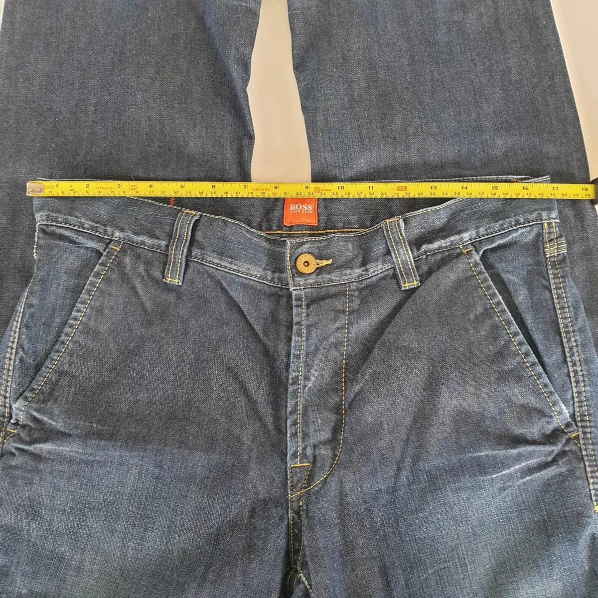 vintage Hugo boss orange selvedge chino jeans - Image 4
