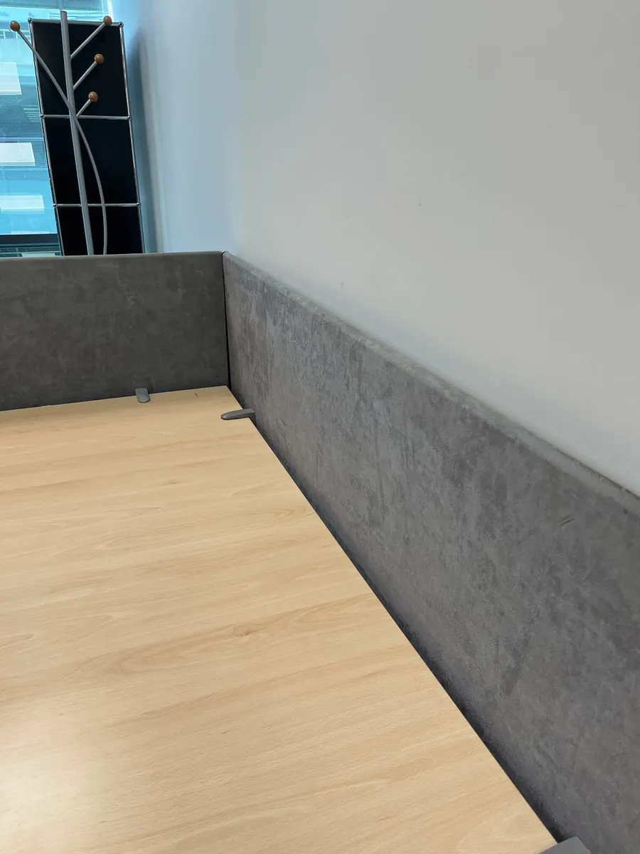 9 L-Shaped Office Desks + 13 Privacy Panels - Image 2
