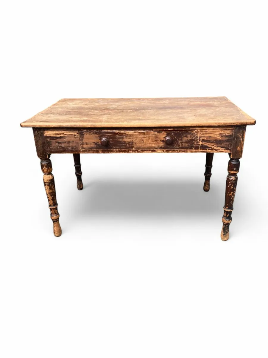 Antique Desk / Farmhouse Table - Large - Image 2
