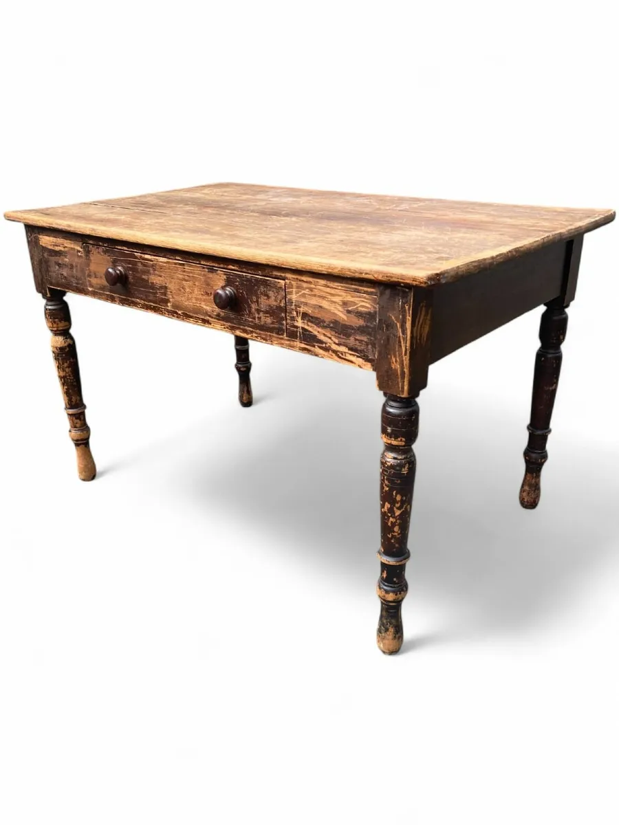 Antique Desk / Farmhouse Table - Large - Image 4