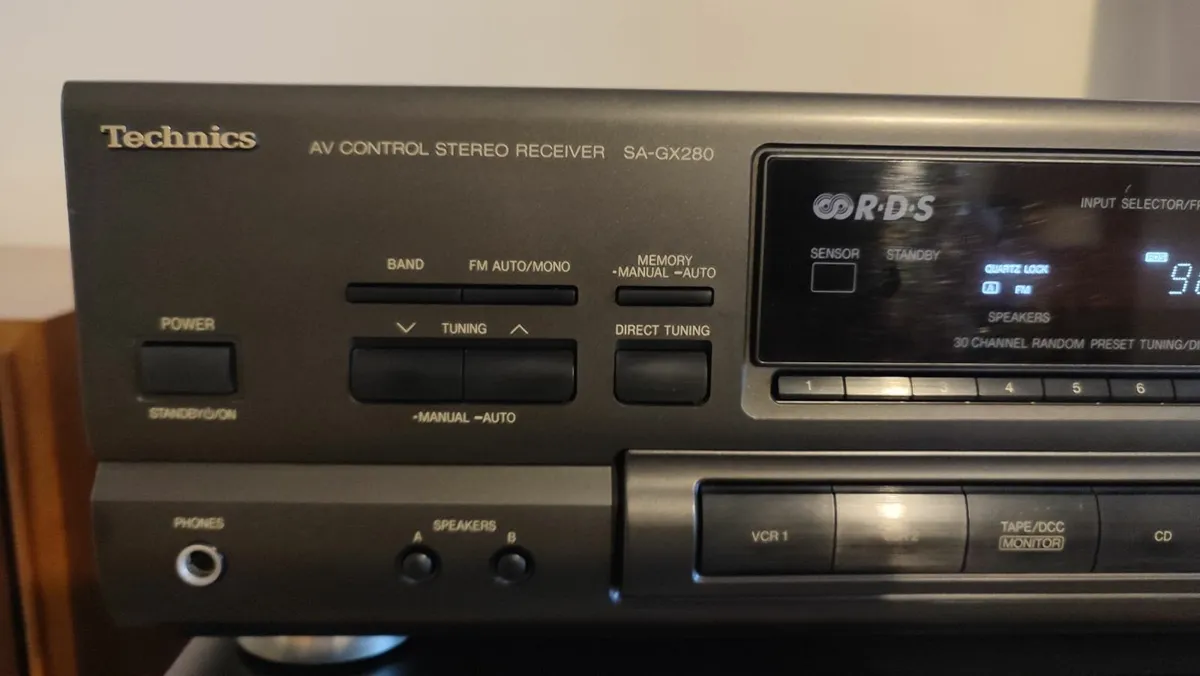 TECHNICS SA-GX280 Receiver/amplifier. VGC,Cleaned - Image 3