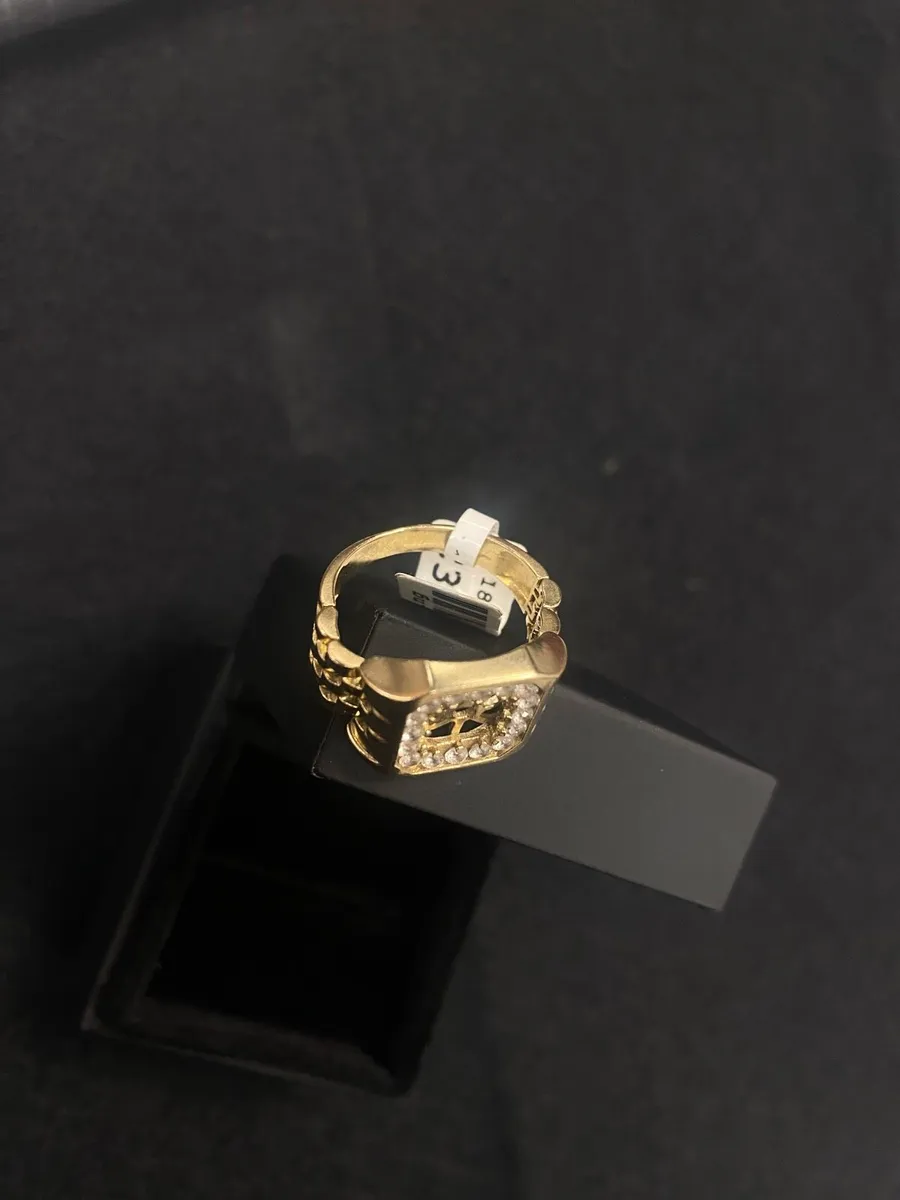 9ct Gold Ring CZ 9k - Image 4