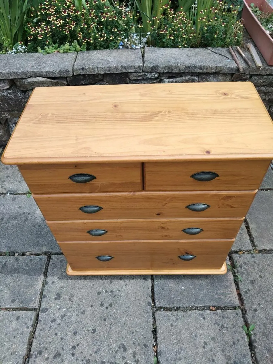 Pine Chest of Drawers - Image 2