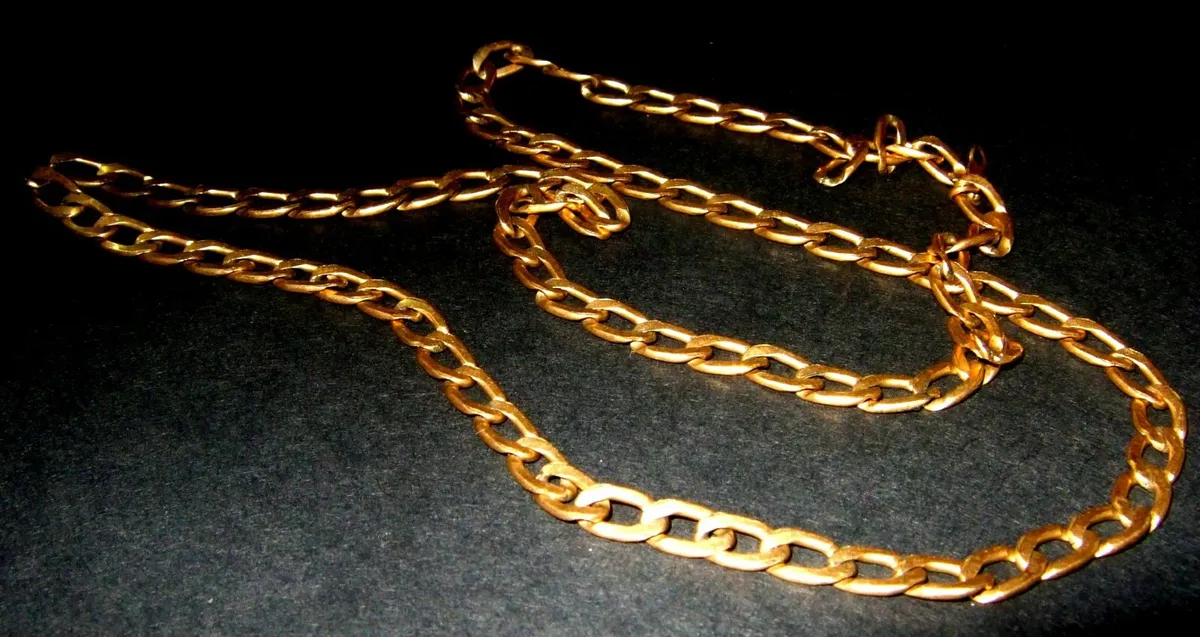 Vintage 9ct Gold 19" Unisex Neck Chain - Image 2
