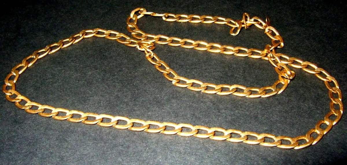 Vintage 9ct Gold 19" Unisex Neck Chain - Image 4