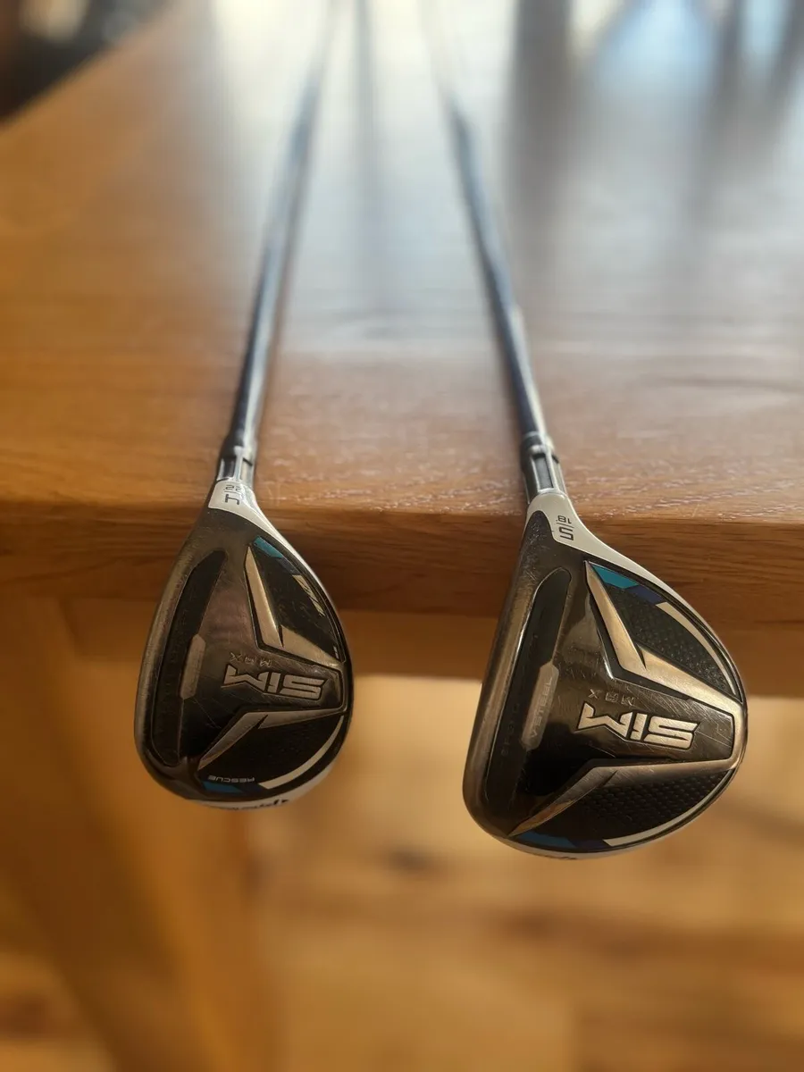 TaylorMade Sim Max 5 wood & 4 hybrid - Image 1