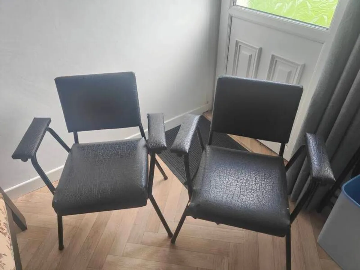 2 Black Chairs - Image 1